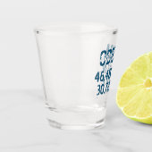 Odessa Oekraine Breedtegraad & Lengtegraad in dist Shot Glas (Links)