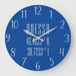 Odessa Oekraïne Latitude & Lengtegraad Grote Klok