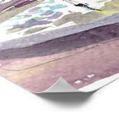 Odessa Oekraïne stadstuin Waterverf art Poster (Hoek)