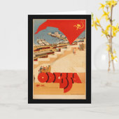  Odessa Oekraïne Travel Poster Kaart (Gele Bloem)