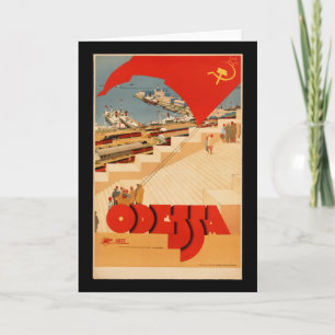 Odessa Oekraïne Travel Poster Kaart