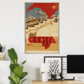 Odessa Russia USSR Vintage Travel Poster en Retro (Thuiskantoor)