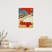 Odessa, Sovjet-Unie, oud poster reizen (Keuken)