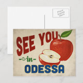 Odessa Texas Apple - Vintage Travel Briefkaart (Voorkant / Achterkant)