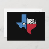 Odessa Texas TX Briefkaart (Voorkant / Achterkant)