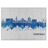 Odessa Ukraine Skyline Blue Snijplank (Voorkant)