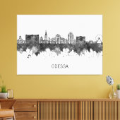 Odessa Ukraine Skyline BW Canvas Afdruk (Insitu (Woonkamer))
