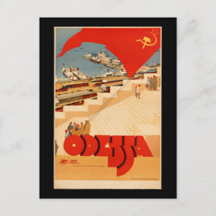  Odessa Ukraine Travel Poster Briefkaart