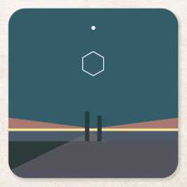 ODESZA A A Moment naast Deluxe Minimalistisch Onde Kartonnen Onderzetters