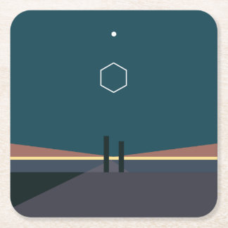 ODESZA A A Moment naast Deluxe Minimalistisch Onde Kartonnen Onderzetters