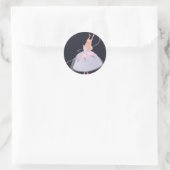 Odette Barbie zwanenmeer Ronde Sticker (Tas)