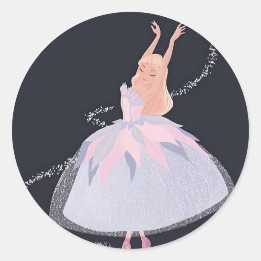 Odette Barbie zwanenmeer Ronde Sticker (Voorkant)