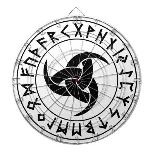 Odhroerir Rune Shield Dartbord (Voorkant)