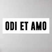 Odi et amo poster (Voorkant)