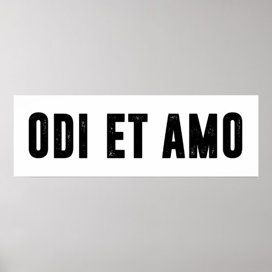 Odi et amo poster (Voorkant)