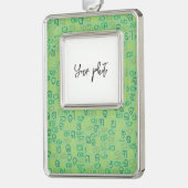 Odia Verzilverd Omlijst Ornament (Links)