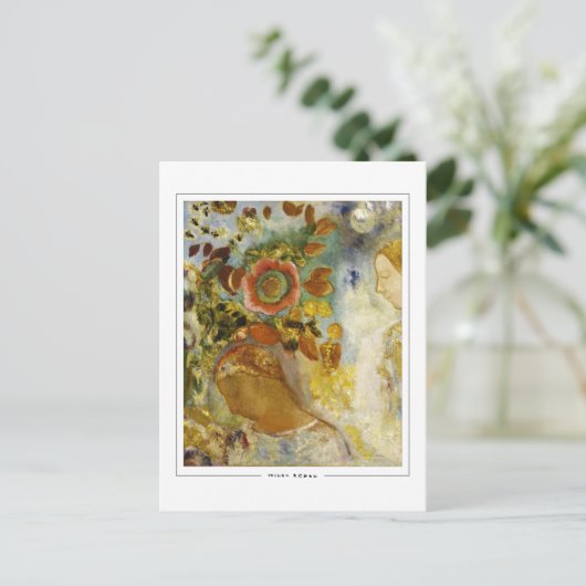 Odilon Redon #24 - Briefkaart met fijne kunst (Staand voorkant)