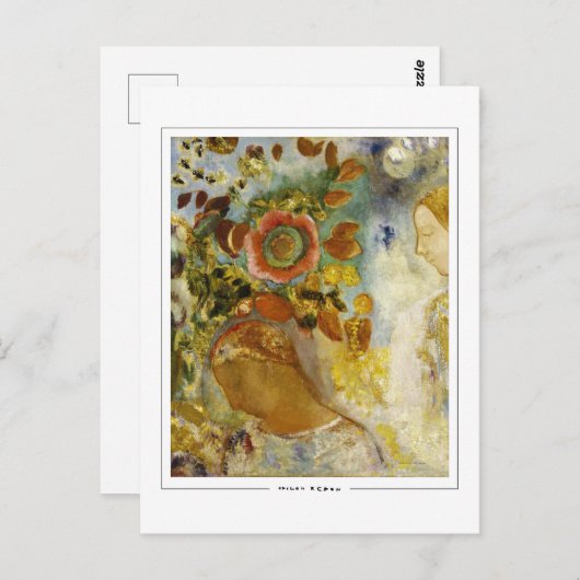 Odilon Redon #24 - Briefkaart met fijne kunst (Voorkant / Achterkant)
