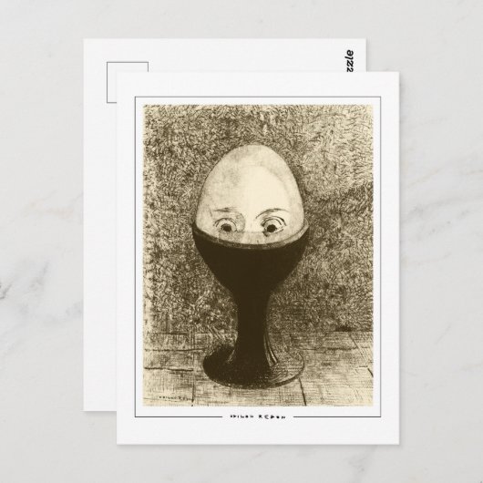 Odilon Redon #331 - Kunstmatig Briefkaart (Voorkant / Achterkant)