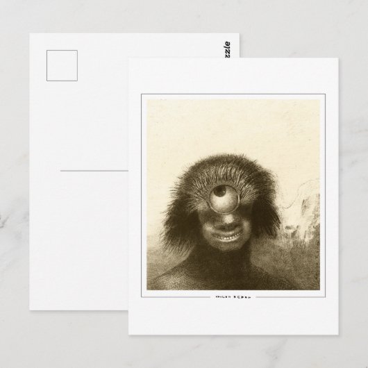 Odilon Redon #496 - Kunstmatig Briefkaart (Voorkant / Achterkant)