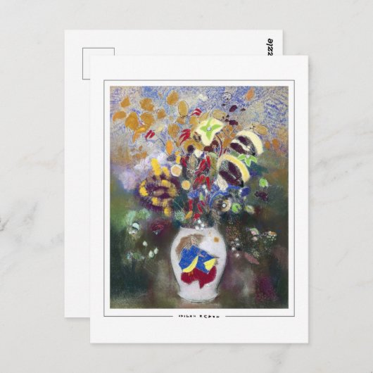 Odilon Redon #528 - Kunstmatig Briefkaart (Voorkant / Achterkant)