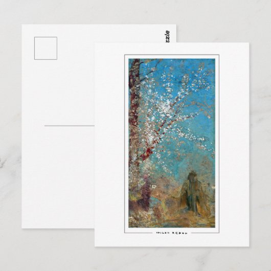 Odilon Redon #587 - Kunstmatig Briefkaart (Voorkant / Achterkant)