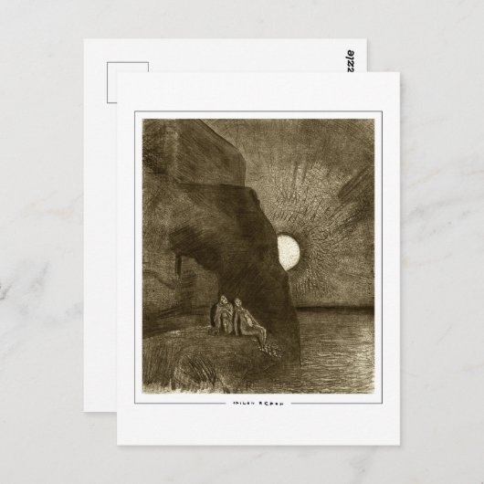 Odilon Redon #678 - Kunstmatig Briefkaart (Voorkant / Achterkant)