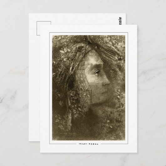 Odilon Redon #703 - Kunstmatig Briefkaart (Voorkant / Achterkant)