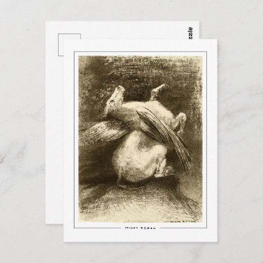 Odilon Redon #729 - Kunstmatig Briefkaart (Voorkant / Achterkant)