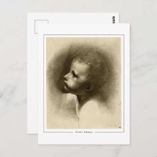 Odilon Redon #733 - Kunstmatig Briefkaart (Voorkant / Achterkant)