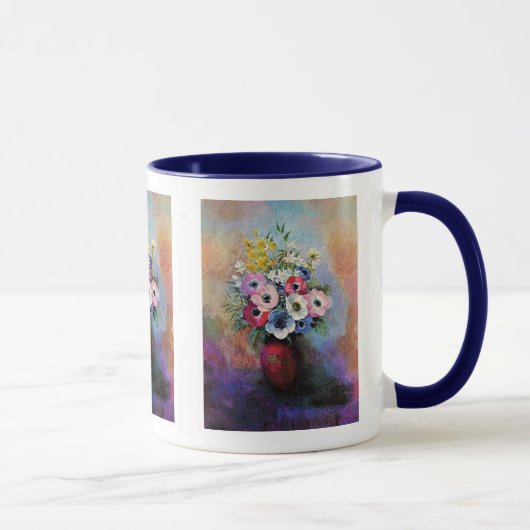 Odilon Redon Anemonen - Symbolisme in Fijne Kunst Mok (Rechts)