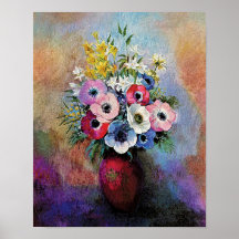 Odilon Redon Anemonen - Symbolisme in Fijne Kunst