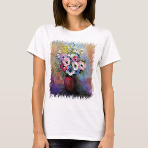 Odilon Redon Anemonen - Symbolisme in Fijne Kunst T-shirt
