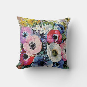 Odilon Redon Anemones Bloemen - Fijne Kunst Symbol Kussen