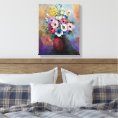 Odilon Redon Anemones - Kunstsymboliek Canvas Afdruk (Insitu (Slaapkamer))