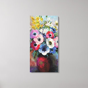Odilon Redon Anemones - Kunstsymboliek Canvas Afdruk