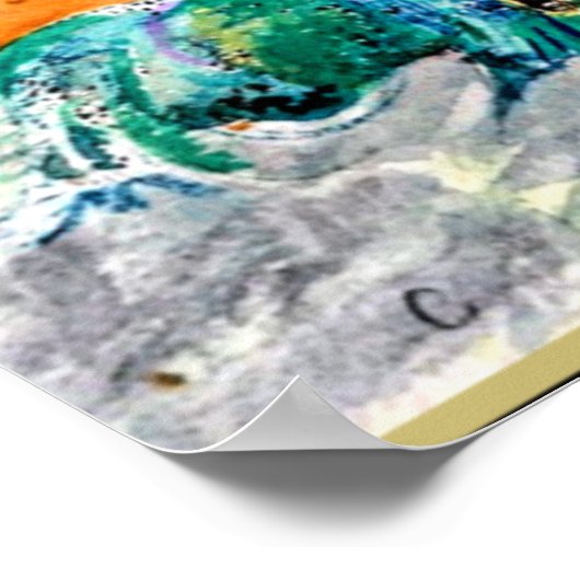 Odilon Redon - Apollo Riding een Groene Monster Poster (Hoek)