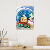 Odilon Redon - Apollo Riding een Groene Monster Poster (Keuken)