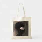 Odilon Redon. Armor. Donkere vrouw gezicht. symbol Tote Bag (Voorkant)