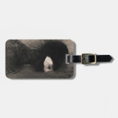 Odilon Redon Armor. Donkere vrouw gezicht symbolie Bagagelabel (Voorkant horizontaal)