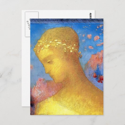 Odilon Redon- Beatrice Briefkaart (Voorkant / Achterkant)