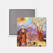 Odilon Redon - Boeddha Magneet (Voorkant / Achterkant)
