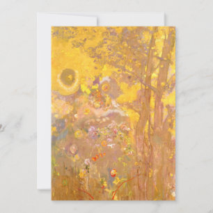Odilon Redon - Boom op gele achtergrond Kaart