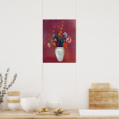 Odilon Redon Bouquet in een Chinese Vase Poster (Keuken)