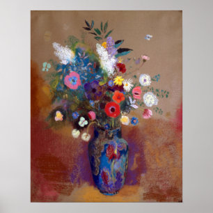 Odilon Redon Bouquet of Flowers Poster