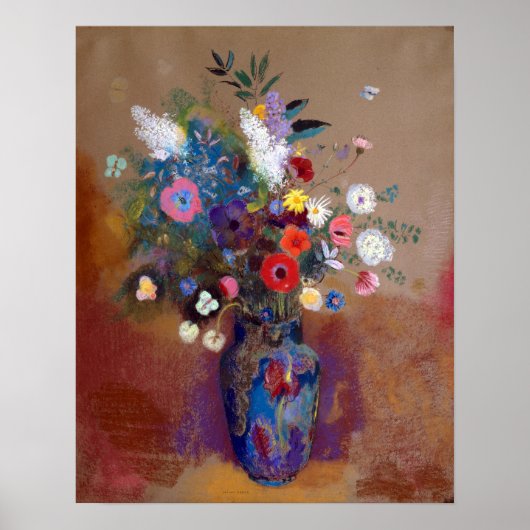 Odilon Redon Bouquet of Flowers Poster (Voorkant)