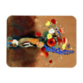 Odilon Redon - Bouquet van Wildbloemen in Vase Magneet (Horizontaal)