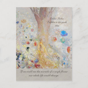 Odilon Redon Buddha CC0211 Mirakel of a flower Briefkaart