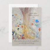 Odilon Redon Buddha CC0211 Mirakel of a flower Briefkaart (Voorkant / Achterkant)