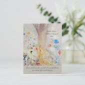 Odilon Redon Buddha CC0211 Mirakel of a flower Briefkaart (Staand voorkant)